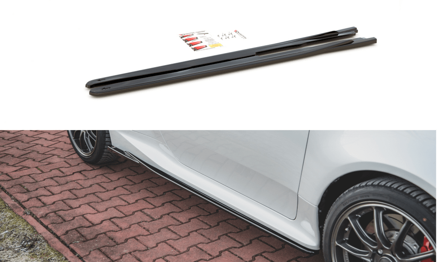 Maxton Design TO-YA-4-GR4-SD1T Side Skirts Diffusers V.1 Toyota GR Yaris MK4 | Duco Car Parts UK Car Parts