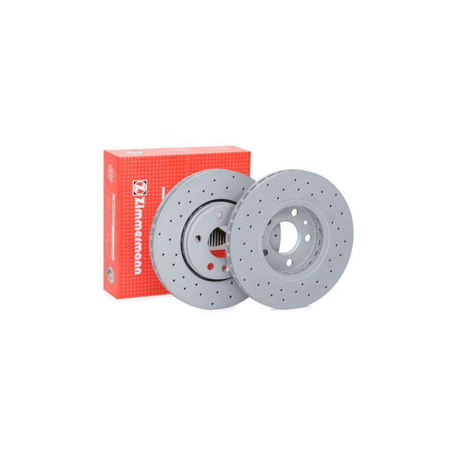 ZIMmERMANN SPORT COAT Z 470 2432 52 Brake Disc Externally Vented Perforated Coated High carbon