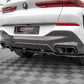 Maxton Design BMW X6 M-Pack G06 Central Rear Splitter (with vertical bars)