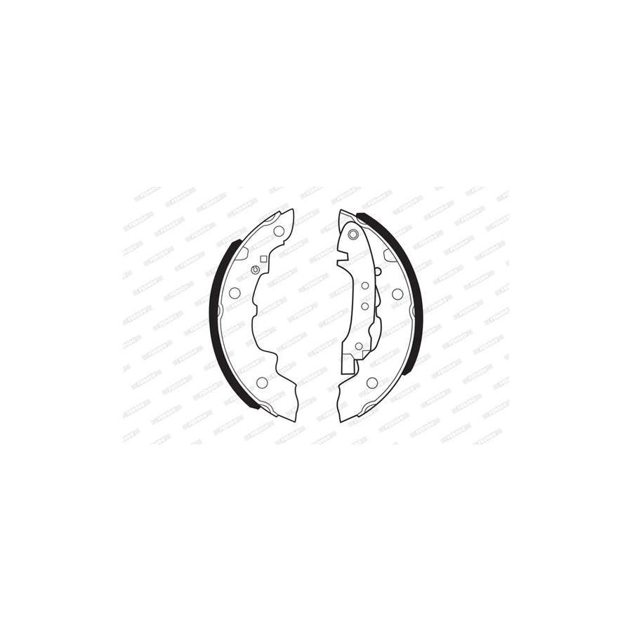 FERODO PREMIER FSB55 Brake Shoe Set with accessories