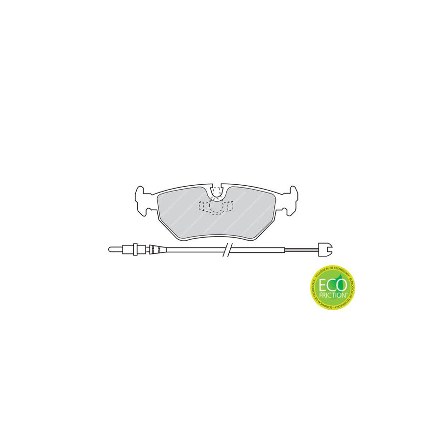 Ferodo Premier Eco Friction Fdb1003 Brake Pad Set Incl Wear Warning Contact With Piston Clip Without Accessories