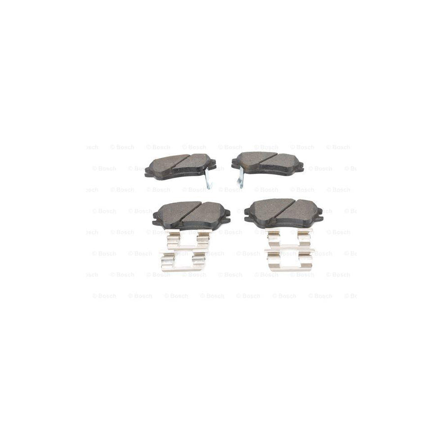 Bosch 0986494630 Brake Pad Set For Hyundai Amica Atoz Mx With Acoustic Wear Warning With Anti Squeak Plate With Spring BP1066
