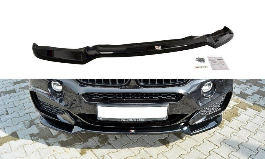 Maxton Design BM-X6-16-MPACK-FD1T Front Splitter V.1 BMW X6 M-Pack F16 | Duco Car Parts UK Car Parts