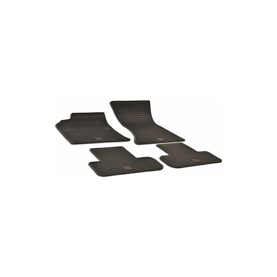WALSER Tailored 50315 Floor mat set for AUDI Q5 Elastomer, Front and Rear, Quantity: 4, Black