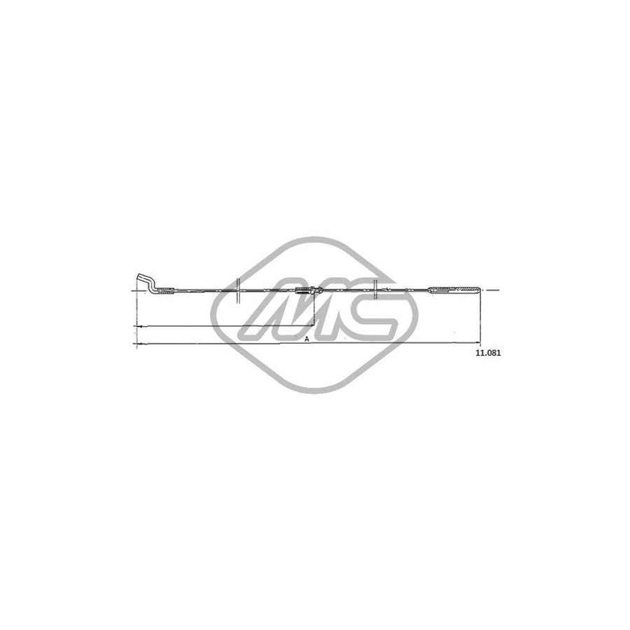 Metalcaucho 83810 Throttle Cable for VW TRANSPORTER | Duco Car Parts UK Car Parts