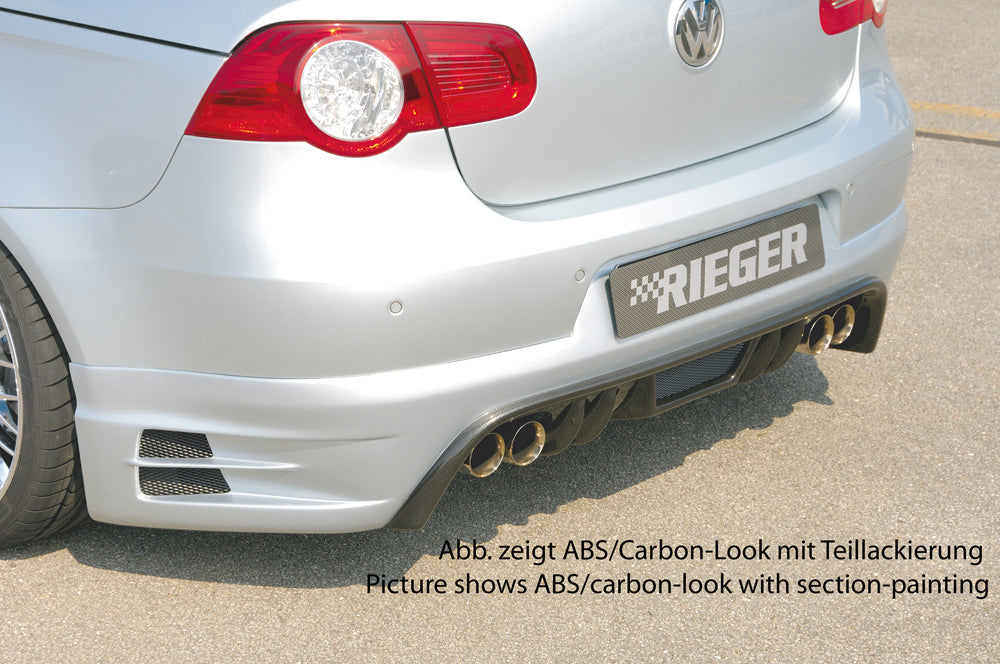 Rieger 00059429 VW 1F Eos Rear Diffuser