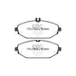 EBC Mercedes-Benz W/S/C/A205 C257 W/S213 A/C238 Greenstuff 2000 Series Sport Front Brake Pads - TRW Caliper (Inc. C400, C350, E300 & E250) (Pair)