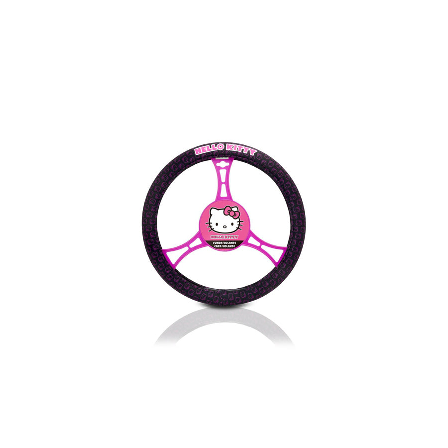 HELLO KITTY KIT3019 Steering wheel cover 360mm, 380mm, Light pink, Polyester