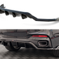 Maxton Design BM-X6-16-MPACK-RD1T+RD2T Central Rear Splitter (with Vertical Bars) BMW X6 M-Pack F16 | Duco Car Parts UK Car Parts