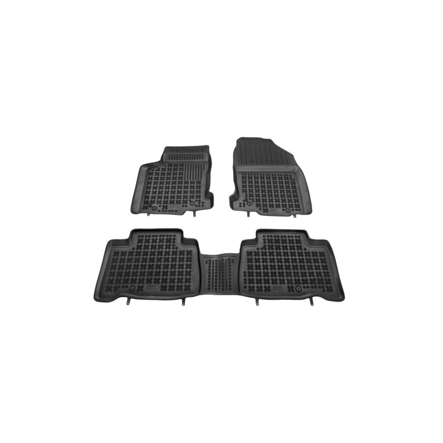 REZAW PLAST 202407 Floor mat set for LEXUS NX (AZ10) Elastomer, Front and Rear, Black