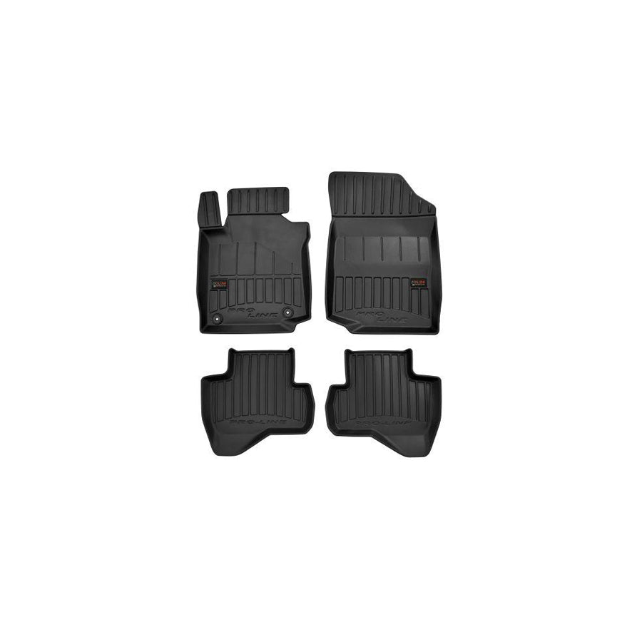 FROGUM Tailored 3D409569 Floor mat set for PEUGEOT 107 Hatchback (PM, PN) Elastomer, Front and Rear, Quantity: 4, Black, (LHD)