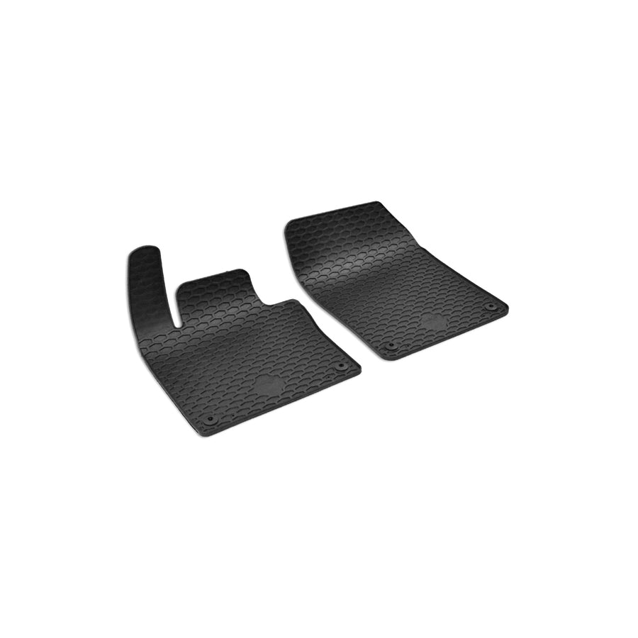 WALSER RubberLine 50846 Floor mat set Elastomer, Front, Black