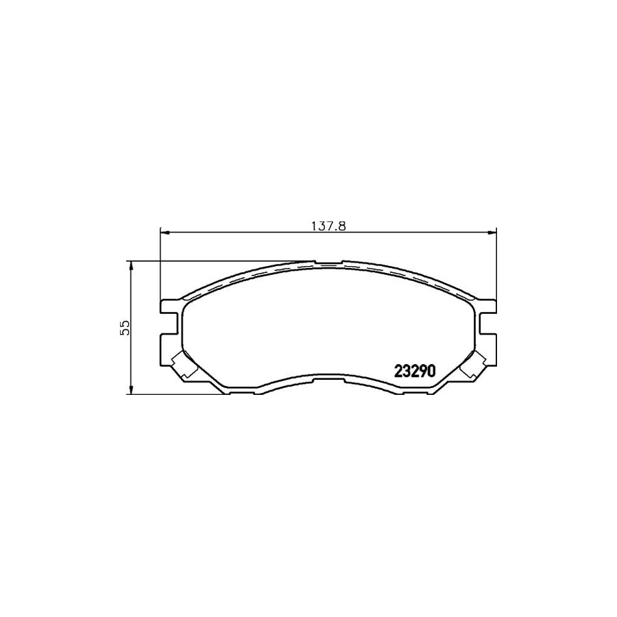 Hella 8DB 355 017 271 Brake Pad Set With Acoustic Wear Warning