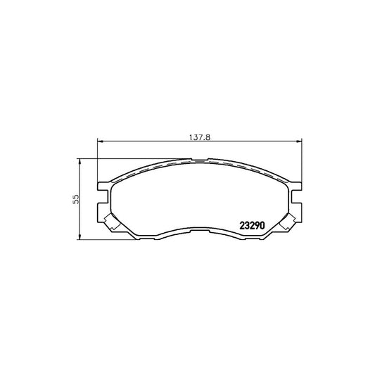 Hella 8DB 355 017 271 Brake Pad Set With Acoustic Wear Warning