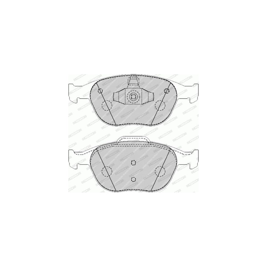 Ferodo Premier Eco Friction Fvr1568 Brake Pad Set Not Prepared For Wear Indicator With Piston Clip Without Accessories