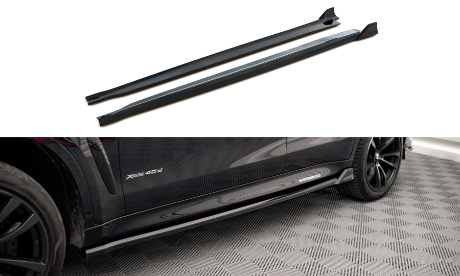 Maxton Design BM-X6-16-MPACK-SD2T Side Skirts Diffusers V.2 BMW X6 M-Pack F16 | Duco Car Parts UK Car Parts