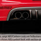 Rieger 00099319 Opel Astra H GTC Rear Diffuser for Twin Tailpipe Left & Right - Carbon-Look