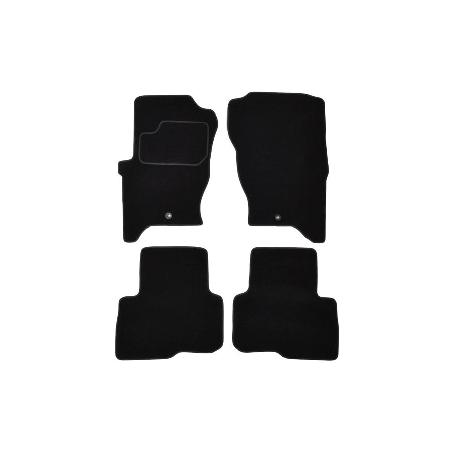 MAMMOOTH A041 ROV80 PRM 01 Floor mat set for LAND ROVER Discovery III (L319) Textile, Front and Rear, Quantity: 4, Black