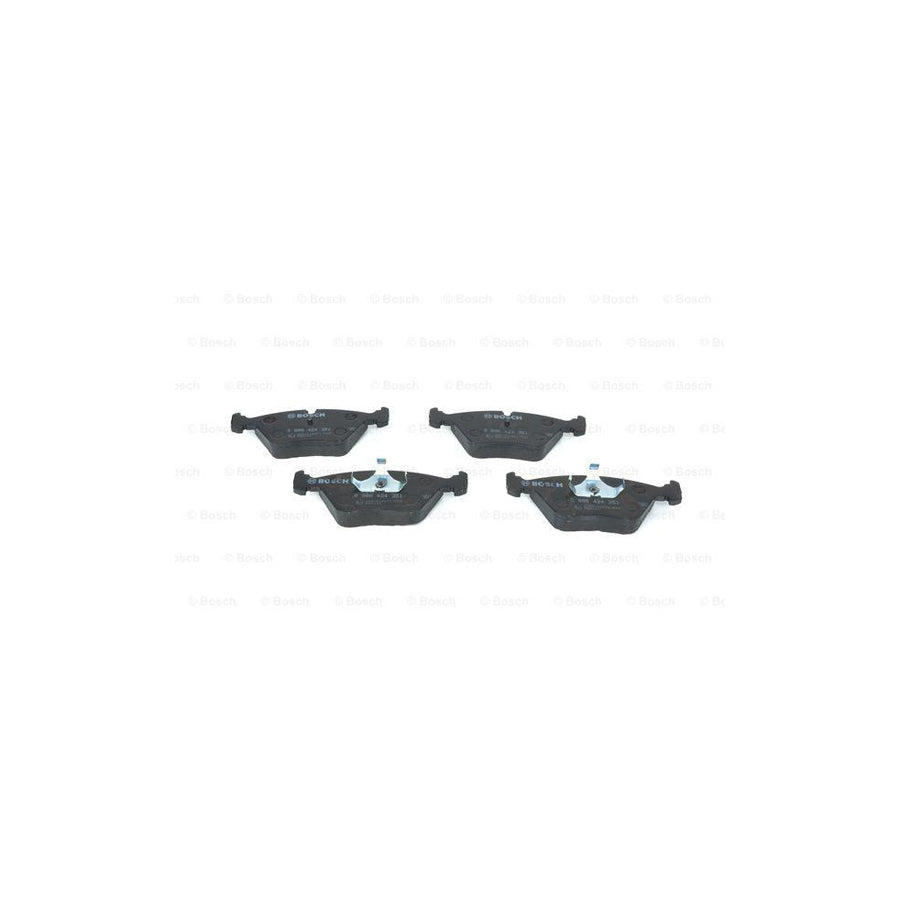 Bosch 0986424351 Brake Pad Set With Anti Squeak Plate With Piston Clip BP166