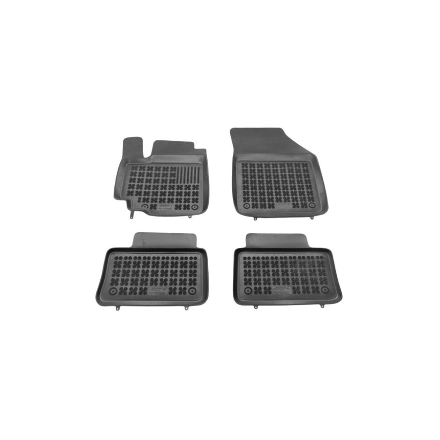REZAW PLAST 202207 Floor mat set for SUZUKI Alto VII (GF) Elastomer, Front and Rear, Black