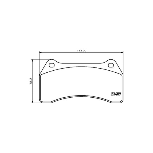 Hella 8DB 355 006 931 Brake Pad Set Not Prepared For Wear Indicator