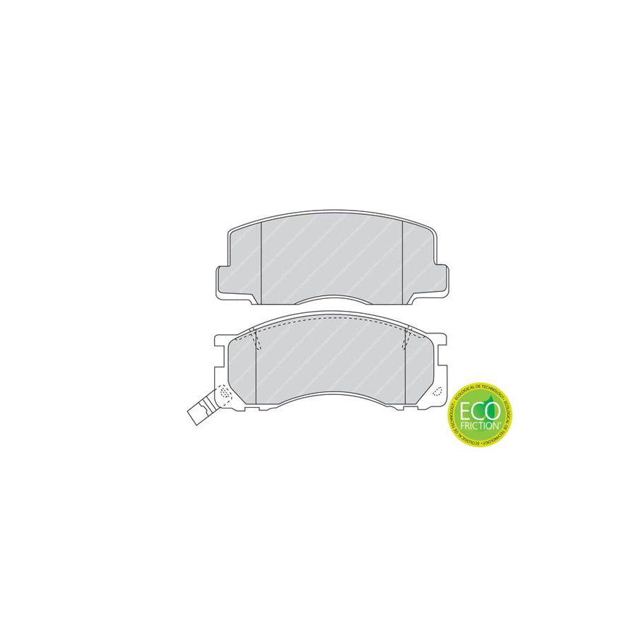 Ferodo Premier Eco Friction Fdb930 Brake Pad Set With Acoustic Wear Warning Without Accessories