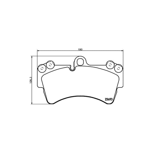 Hella 8DB 355 018 691 Brake Pad Set Prepared For Wear Indicator With Counterweights