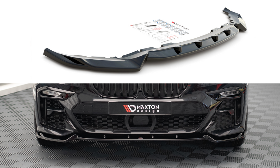 Maxton Design BM-X7-07-M-FD2T Front Splitter V.2 BMW X7 M G07 | Duco Car Parts UK Car Parts