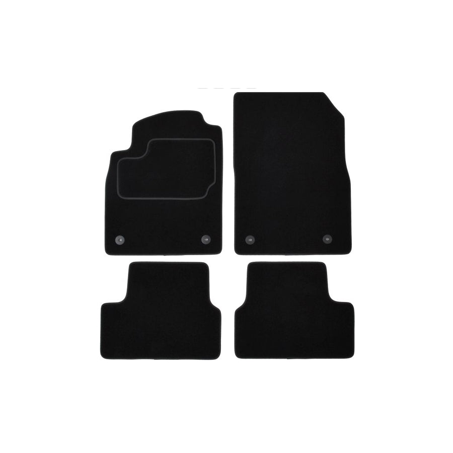 MAMMOOTH Tailored A041 OPL85 PRM 01 Floor mat set for OPEL ASTRA Textile, Front and Rear, Quantity: 4, Black