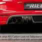 Rieger 00099319 Opel Astra H GTC Rear Diffuser for Twin Tailpipe Left & Right - Carbon-Look