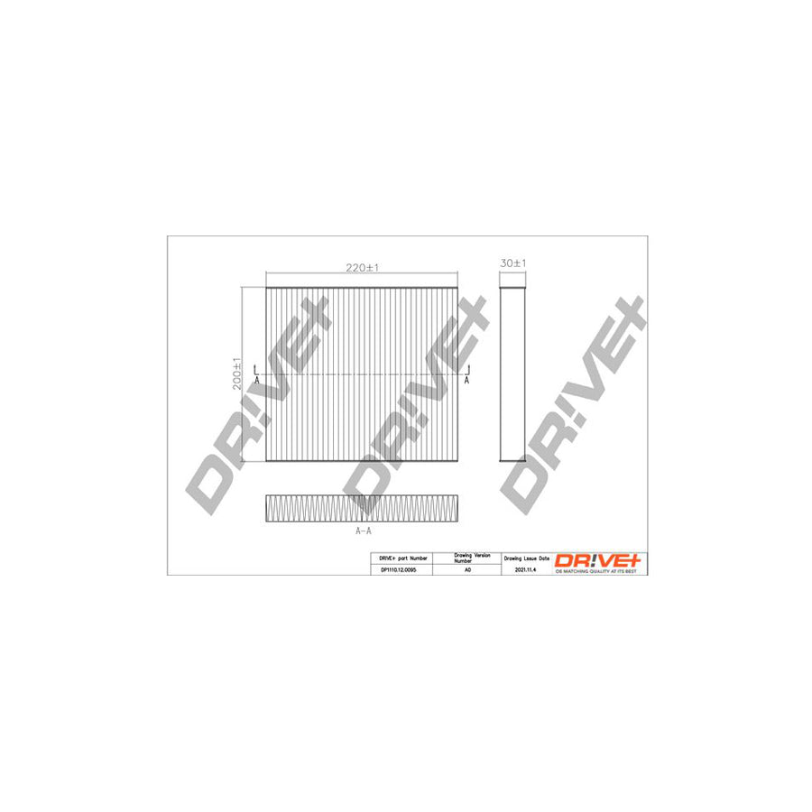 Dr!Ve+ Dp1110.12.0095 Pollen Filter | Duco Car Parts UK Car Parts