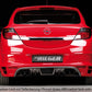Rieger 00099319 Opel Astra H GTC Rear Diffuser for Twin Tailpipe Left & Right - Carbon-Look