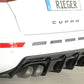 Rieger 00088228 SEAT 5FP Ateca Cupra Rear Diffuser - Glossy Black