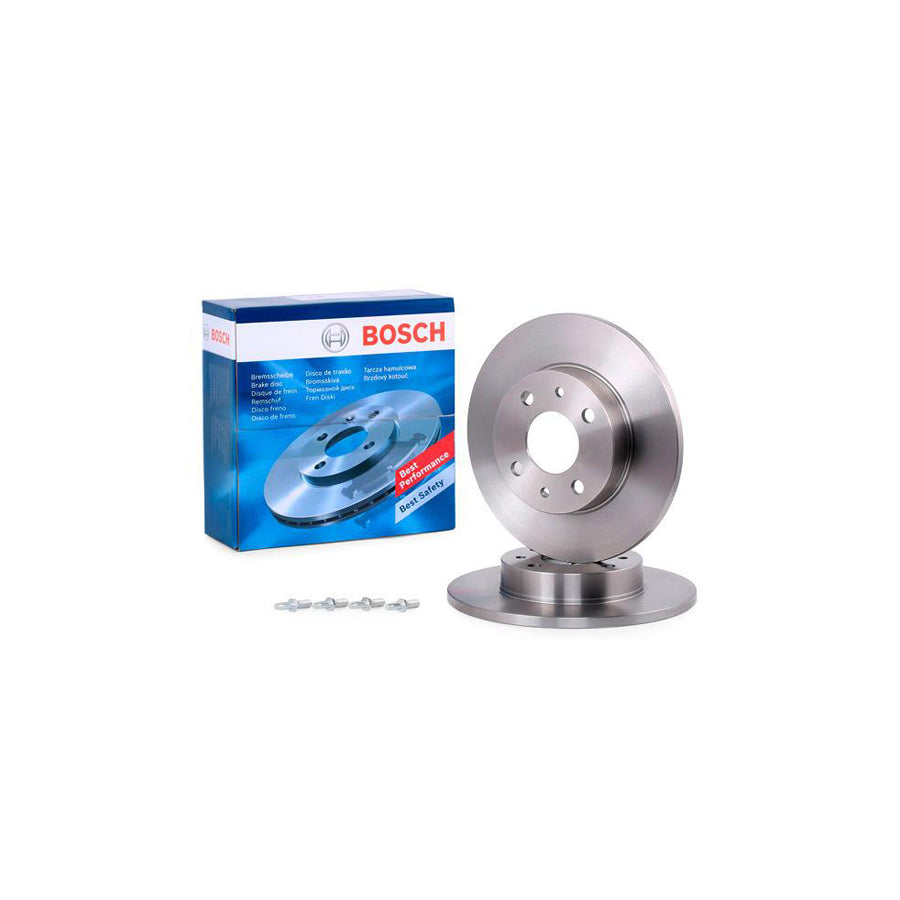 BOSCH 0 986 478 342 Brake Disc Solid Oiled with bolts screws