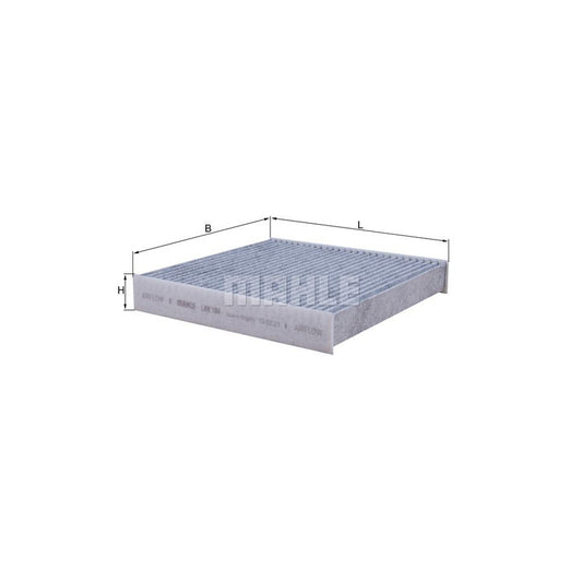 MAHLE ORIGINAL LAK 184 Pollen filter Activated Carbon Filter