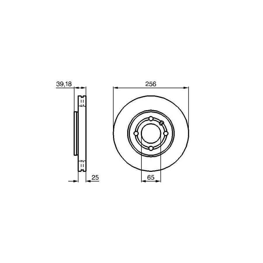 BOSCH 0 986 479 054 Brake Disc Internally Vented Vented Oiled