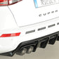 Rieger 00088228 SEAT 5FP Ateca Cupra Rear Diffuser - Glossy Black