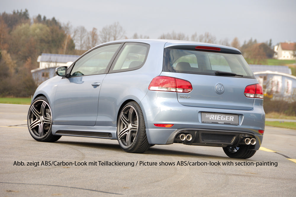 Rieger 00059505 VW Mk6 Golf Right Side Skirt (GTI & GTD) -  Matte Black