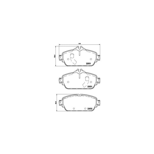Hella 8DB 355 021 541 Brake Pad Set Prepared For Wear Indicator