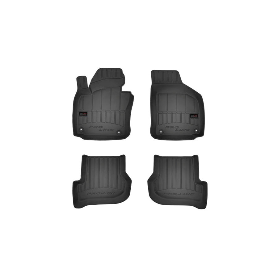FROGUM Tailored 3D407145 Floor mat set Elastomer, Front and Rear, Quantity: 4, Black, (LHD)