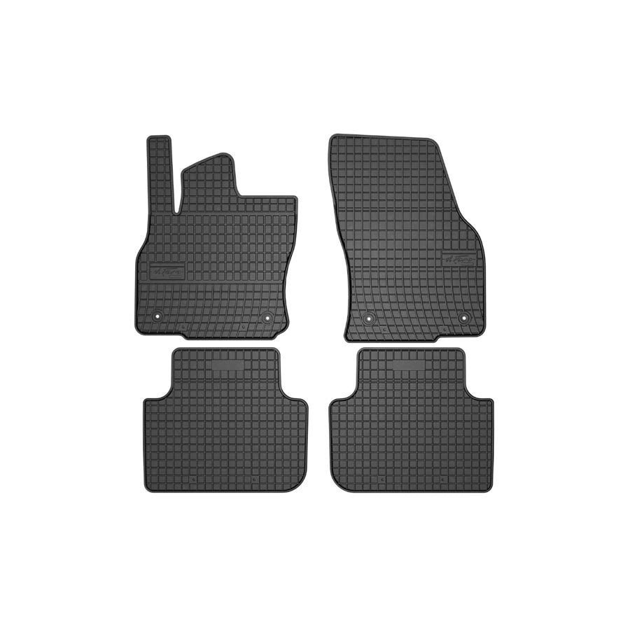 FROGUM Tailored, Basic 411395 Floor mat set for AUDI Q3 Elastomer, Front and Rear, Quantity: 4, Black, (LHD)