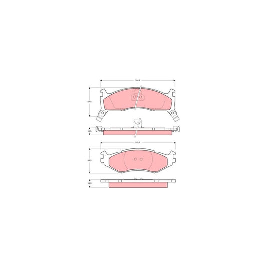 TRW Gdb1158 Brake Pad Set With Acoustic Wear Warning