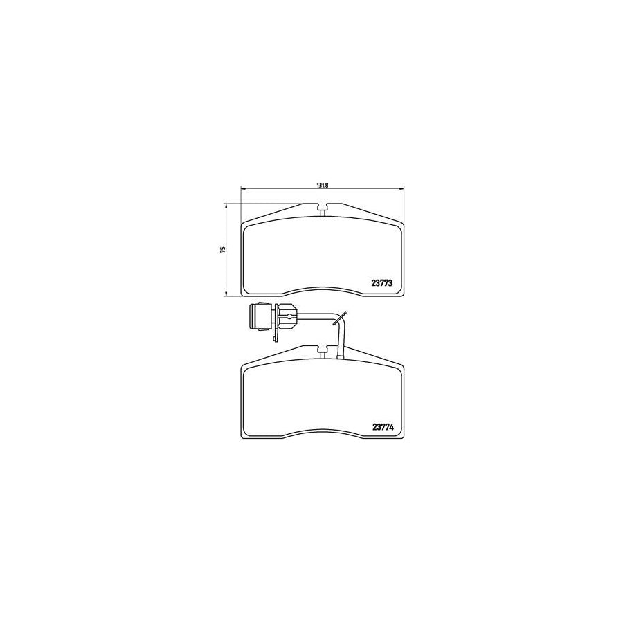 Brembo P 85 053 Brake Pad Set For Audi A8 D2 4D2 4D8