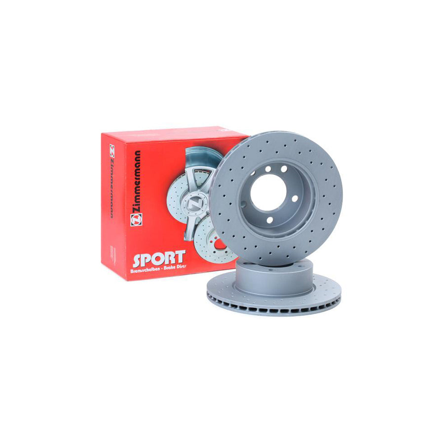 ZIMmERMANN SPORT COAT Z 150 3423 52 Brake Disc for BMW 1 Series Internally Vented Perforated Coated High carbon