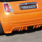 Rieger 00056067 Fiat 500 (312) Rear Diffuser for Twin Tailpipe Centre -  Matte Black