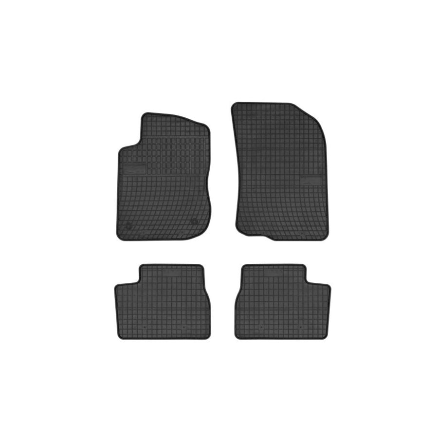 FROGUM Tailored 0640 Floor mat set Elastomer, Front and Rear, Quantity: 4, Black, (LHD)