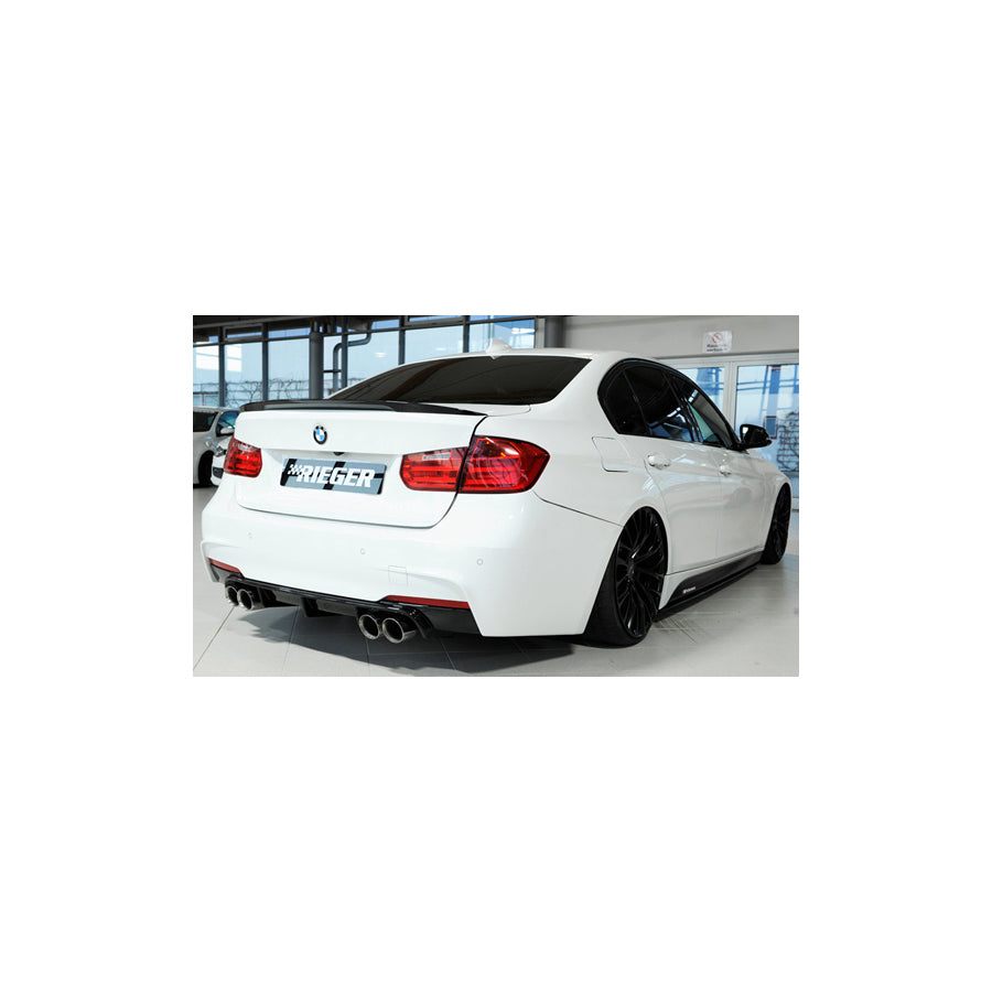 Rieger BMW 3 Series F30 F31 Rear Quad Diffuser (Inc. 320i, 335i & 340i)