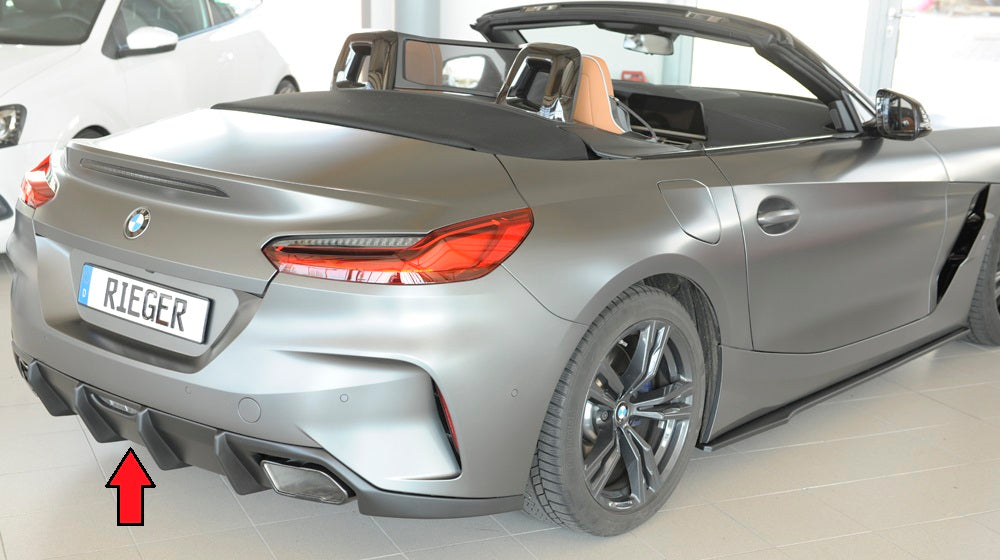 Rieger 00050523 BMW Z4 G4Z/G29 Rear Diffuser for Original Tailpipe Left & RIght -  Matte Black