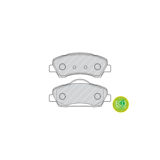 Ferodo Premier Eco Friction Fdb4491 Brake Pad Set Not Prepared For Wear Indicator With Accessories