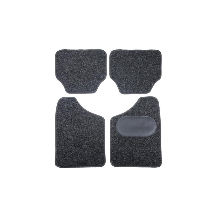 POLGUM Universal fit 9900-2 Floor mat set Textile, Front and Rear, Quantity: 4, Black